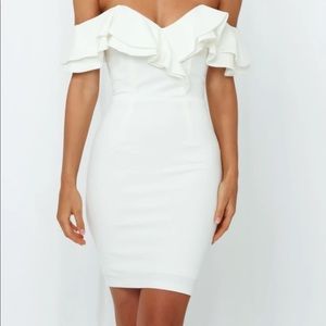 NWT Turn Off My Phone White Dress